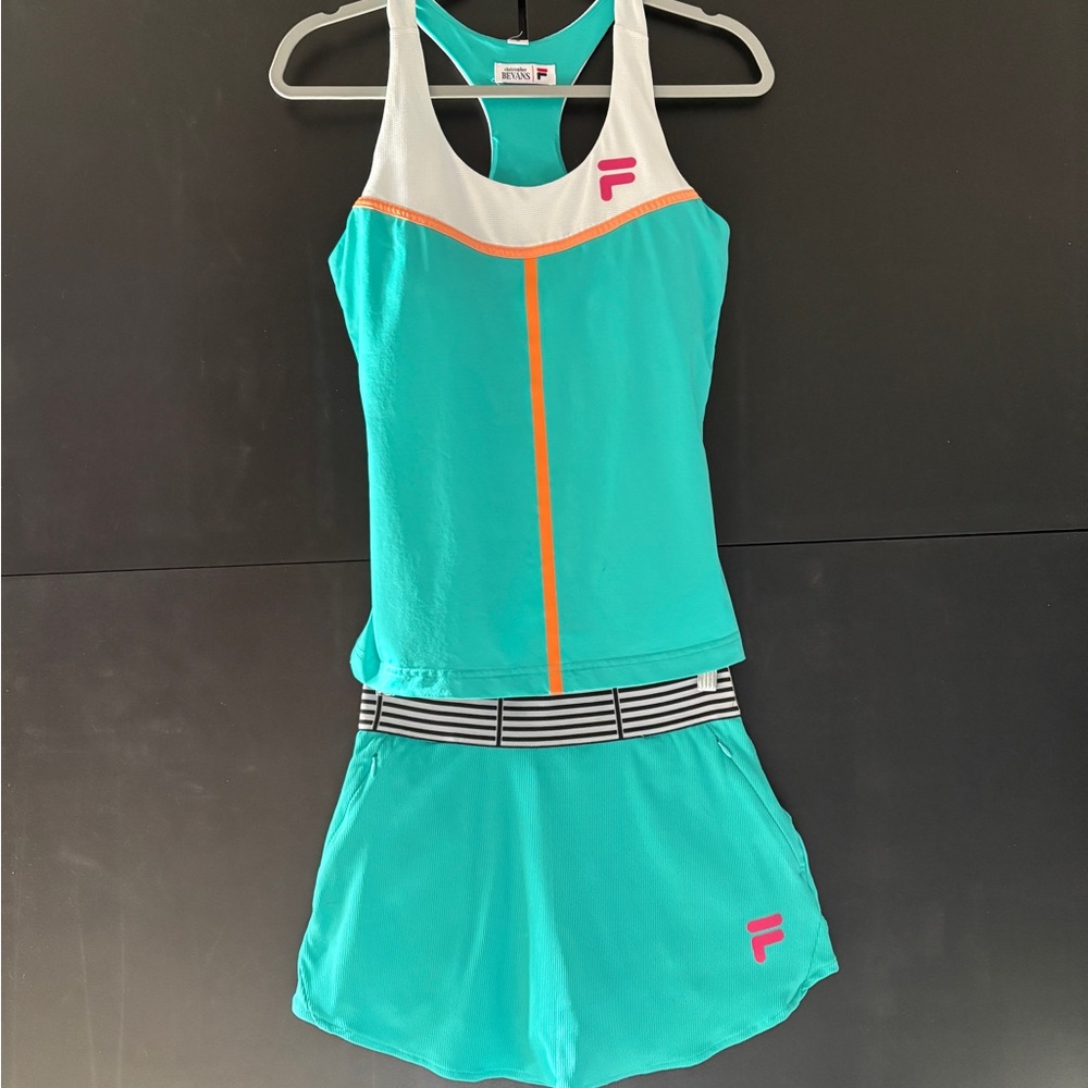 Fila Bevans Park Tennis 🎾 Outfit Size Small EUC